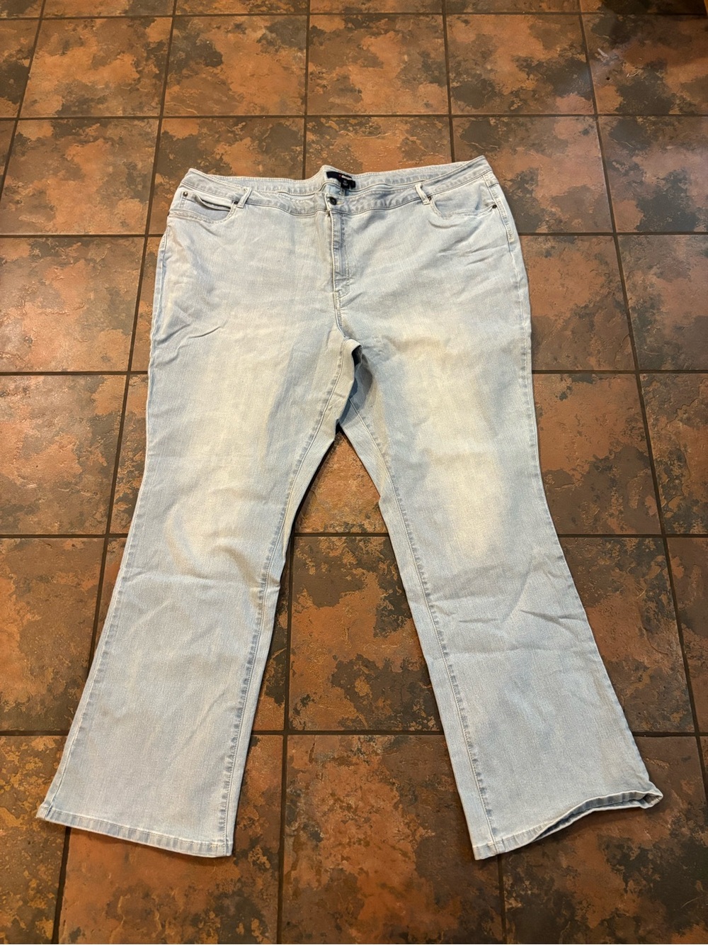 Denim 24/7 Pale Blue Flared Jeans
